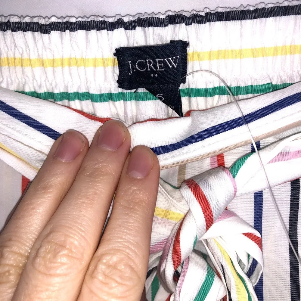 4 for $25 NEW WITH TAGS J. CREW Rainbow Stripe Paperbag